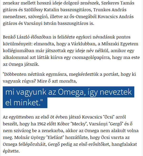 Kovacsics, Andr�s, �csi, Omega